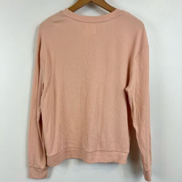 Petit Lem Women’s Blush Pink Organic Cotton Long Sleeve Top Shirt Stretch Large - Picture 11 of 13
